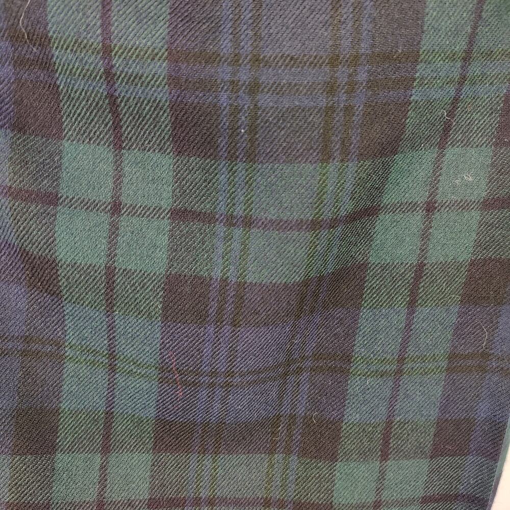 Vintage Lauren Ralph Lauren Blackwatch Wool Skirt USA 8 Plaid Midi Wrap - Picture 14 of 15